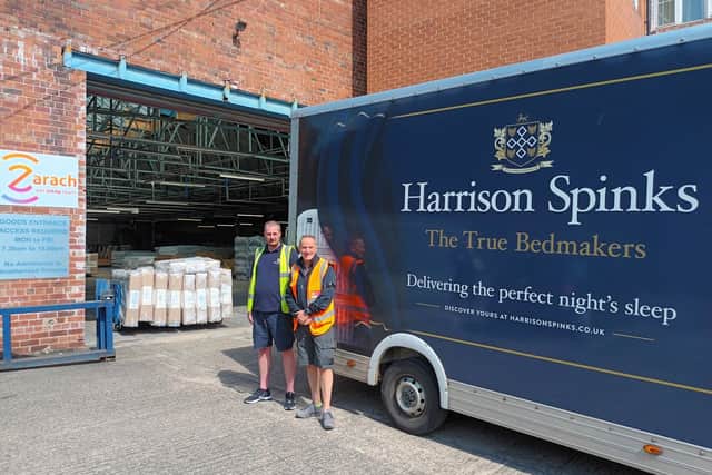 For every mile David runs, Harrison Spinks will donate one mattress to Zarach