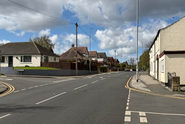 The scene of the crash in Town Street in Middleton.
