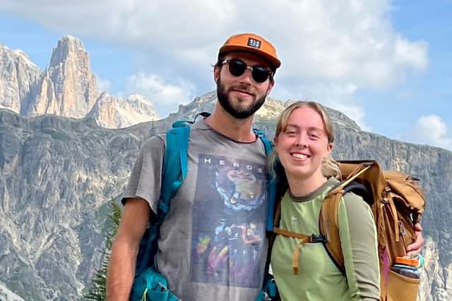 Eva with her boyfriend Tom Park