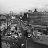 Quarry Hill flats, in Leeds, pictured in 1967, just over a decade before demolition began