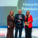 Andy Haworth, CEO of Howarths Foundation, collecting the award 