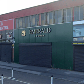 Planning permission has been approved for the subdivision of the existing Emerald Lounge restaurant and shisha lounge at Unit 1 Roseville House, Cross Stamford Street. The scheme includes converting an outbuilding into a separate café (Use Class E), new glazed frontage, ramped access to raised decking, and installation of a black high-velocity extraction cowl.