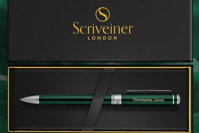 Scriveiner will even personalise your pen - for just a few pounds