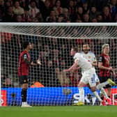 LAST LAUGH: Ex-Whites man Tyler Adams can only look on as Leeds United midfielder Sean Longstaff races off to celebrate his 97th-minute equaliser for a dramatic 2-2 draw at Bournemouth.