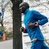 Jacob Kiplimo, world record holder and TeamGalaxy athlete trains with the Samsung Galaxy Watch8.