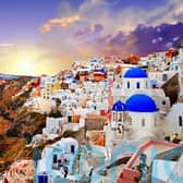 The Greek island of Santorini