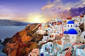 The Greek island of Santorini