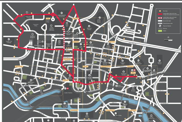 Some bus stops in Leeds city centre will be suspended during the march.