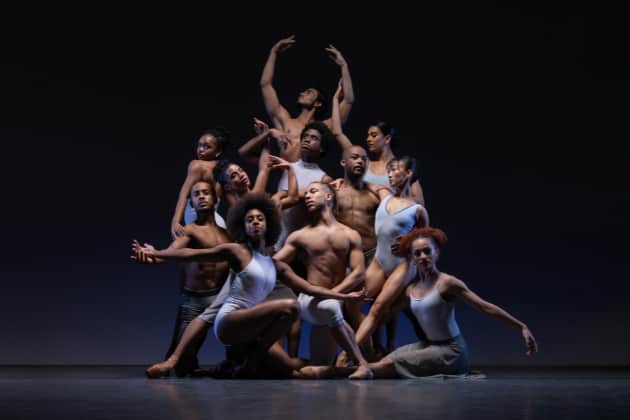 Cassa Pancho’s Ballet Black Company: (from top centre,clockwise) Love Kotiya, Acaoã De Castro, Bhungane Mehlomakulu, Mikayla Issacs, Megan Chiu, Ruby Runham, EbonyThomas, Isabela Coracy, Helga Paris Morales, Elijah Peterkin & Taraja Hudson