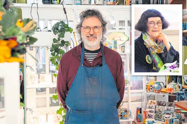 Evergreen Gallery jewellery shop owners Stephen and Anne Roper.