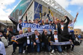 The Tananger Whites  of Norway pictured outside Elland Road