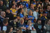 South  Stand fans at AMT Headingley. 