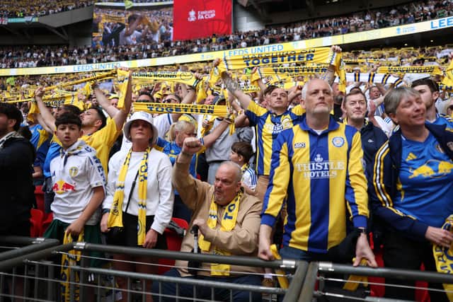 Leeds United fans made themselves heard throughout.