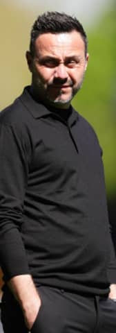 HAMMER BLOW: For Tottenham and boss Roberto De Zerbi.