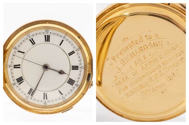 The luxury 18-carat gold timepiece sold for £60,700 when it went under the hammer at Hansons Auctioneers in Penshurst, Kent.
