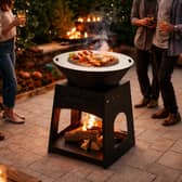 A dual-purpose fire pit and barbecue for just £29.99 - what a bargain