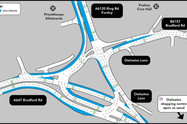 Dawsons Corner diversion details.
