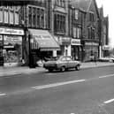 A parade of shops on Roundhay Road in April1980.