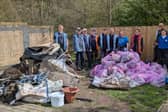 Volunteers removed litter, fly-tipping and debris from the water and surrounding banks and footpaths.