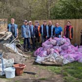 Volunteers removed litter, fly-tipping and debris from the water and surrounding banks and footpaths.