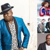 (Clockwise from left) Barrington Levy, Nia Archives, The Snuts and Trevor Nelson are just some of the acts performing in the city this long weekend.