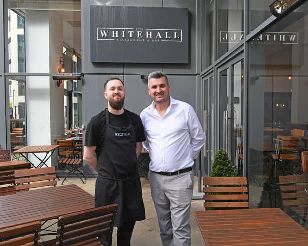 From left: Head chef Tom Bodenham and owner Fatjon Muca.