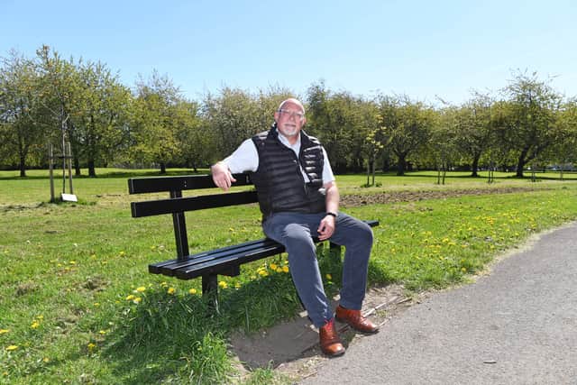 Wade’s Charity trustee Tim Barber at Gotts Park, where the charity is now tackling childhood obesity
