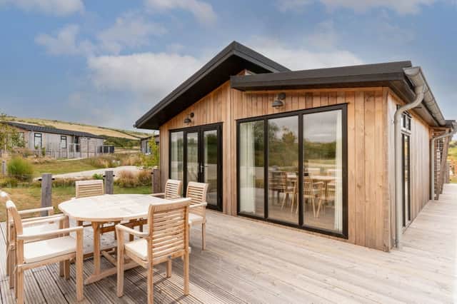 Prestige Skylark lodge at The Stables, Bowleaze Cove.