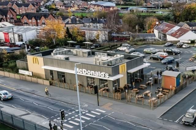 A CGI image of the proposed new McDonald's in Stanningley