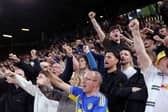 Leeds United fans at Elland Road during the win over Burnley.