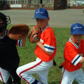 July 1996 and these Clapgate Primary School pupils had been selected to play baseball for England. Pictured, from left, are Stephen Pickles, Adam Franks and Michael Ronaldson.