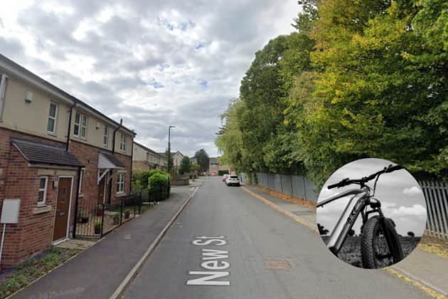 The robbery took place on New Street in Pudsey at 5.30pm on April 29.