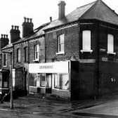 Windsors licensed betting shop number at 79 Hyde Park Road on the left at the corner of Hartwell Road on the right. Pictured in December 1972.