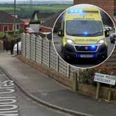 A teenage girl was rushed to hospital on Monday.