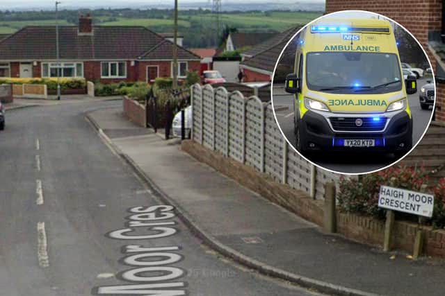 A teenage girl was rushed to hospital on Monday.