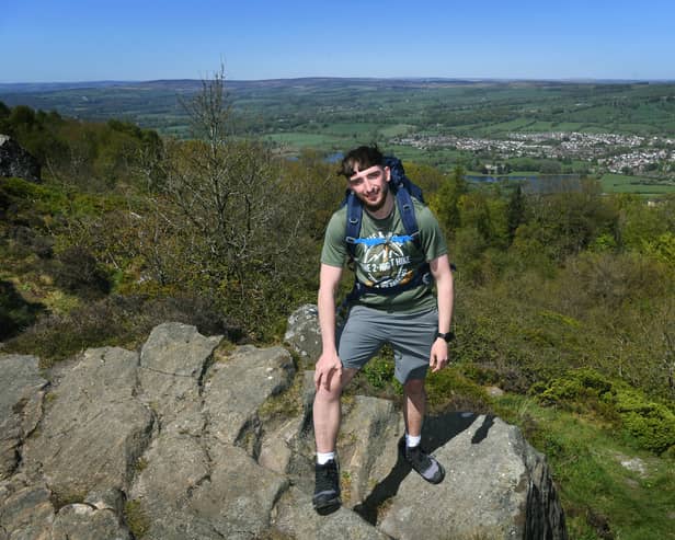Jamie Kian Pennington took on a two-night hike in the wilderness to raise money for charity