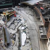 The opening of the redesigned Leeds station entrance has been delayed by a further month.
