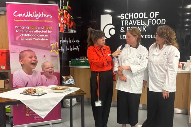 Celebrity chef and TV presenter Briony May Williams hosted the cook-off at Leeds City College last week