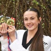 9th April 2026
Pictured Gina-Bene Hamill 17 year old taekwondo star from Pudsey
Picture Gerard Binks