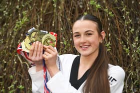 9th April 2026
Pictured Gina-Bene Hamill 17 year old taekwondo star from Pudsey
Picture Gerard Binks