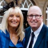 Slimming World's Richard Walker celebrates with his wife Sharon 