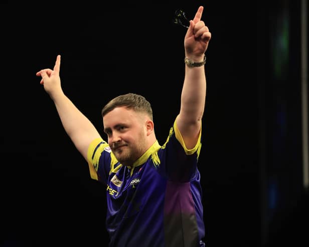 Luke Littler, who revealed a late trip to the post office meant a frantic dash to Leeds before he secured a third consecutive nightly win at the Premier League