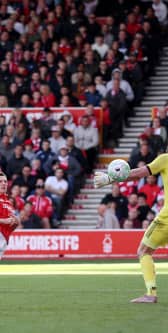 ALL SQUARE: Nottingham Forest against Newcastle United.