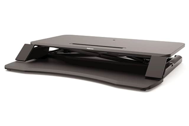 Folded flat, it just sits neatly on your desktop like any other workstation