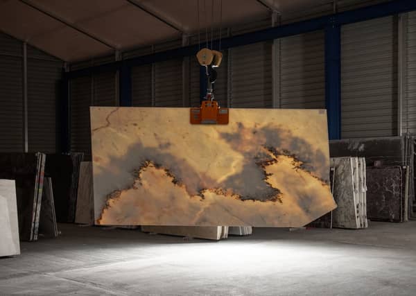 LUXURY MARBLE: San Marino with dramatic veining delivers understated luxury