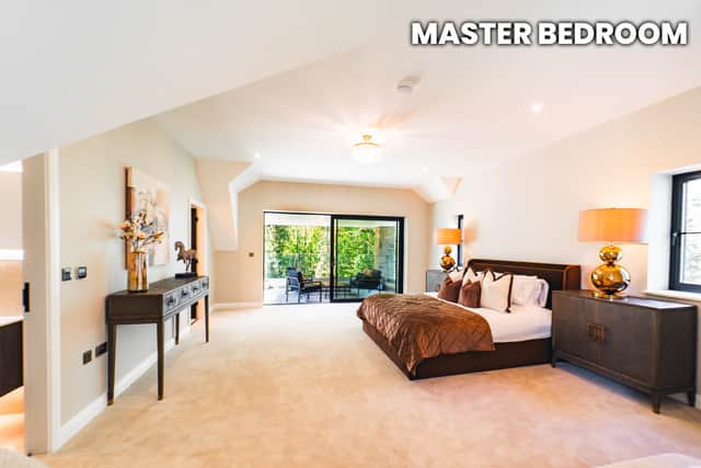 The bedrooms are huge, and offer gorgeous views across the woodland
