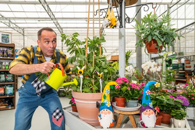 Actor Jez Edwards who will be playing the part of Silly Simon, in this year's Christmas panto Jack and Beanstalk at the Carriageworks Theatre, Leeds