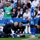 Kaoru Mitoma suffered a hamstring injury against Wolves last weekend.