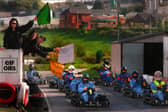 Leeds Bradford Karting Centre staged a race to raise funds for charity NCH Action for Children. Leading actors - Theresa Kartell, Charlotte Grisley and Andrew Panton - from Copacabana being staged at Bradford Alhambra put competitors under starters orders.