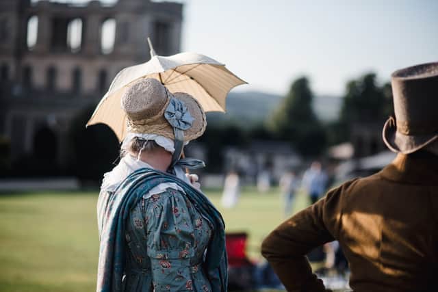 Chatsworth's Celebrating Jane Austen: Regency Festival takes place on 12-14 June with live theatre, talks, tours, workshops. afternoon tea, dressing-up, carriage rides and more.